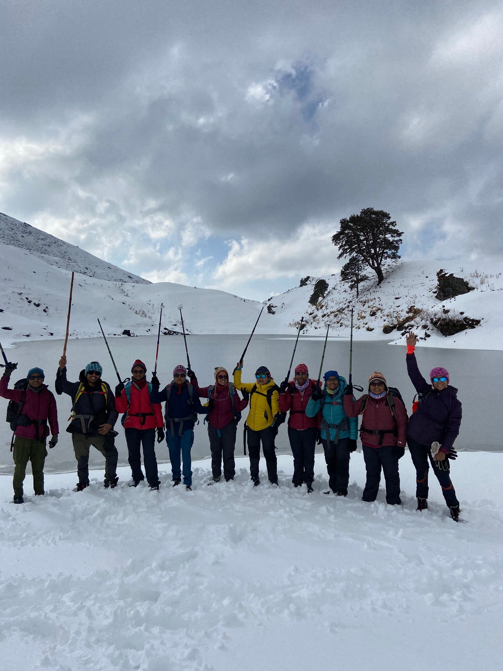 Tarsar Marsar Trek alpine lake in Kashmir